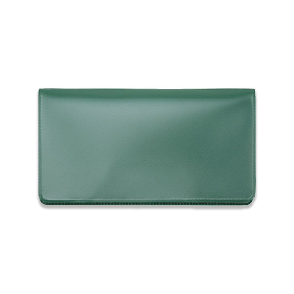 Forest Green Vinyl Checkbook Cover - Check Depot