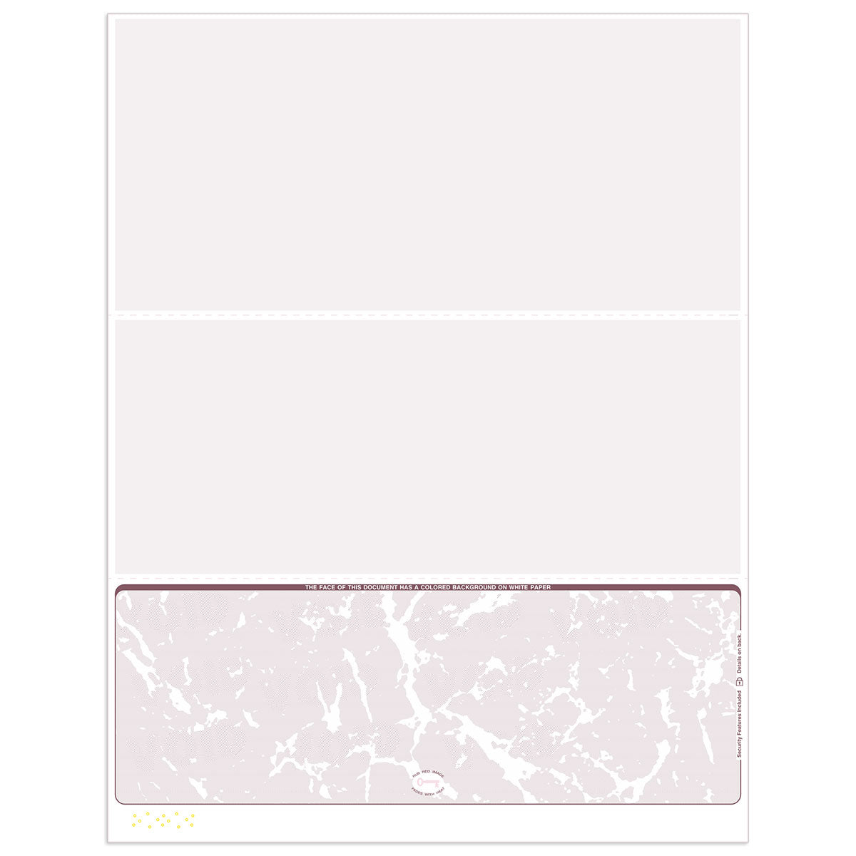 Blank Laser Check Paper | Bottom Format - Check Depot