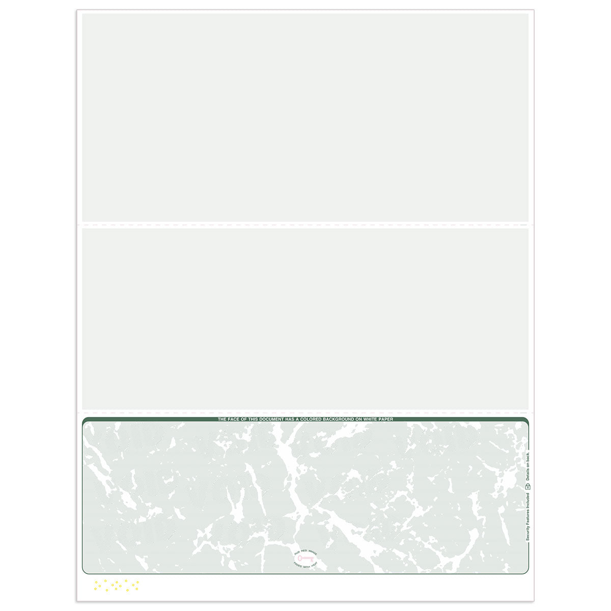 Blank Laser Check Paper | Bottom Format - Check Depot