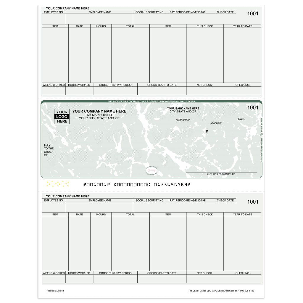 Middle Format, Computer Business Checks | Reorder - Check Depot