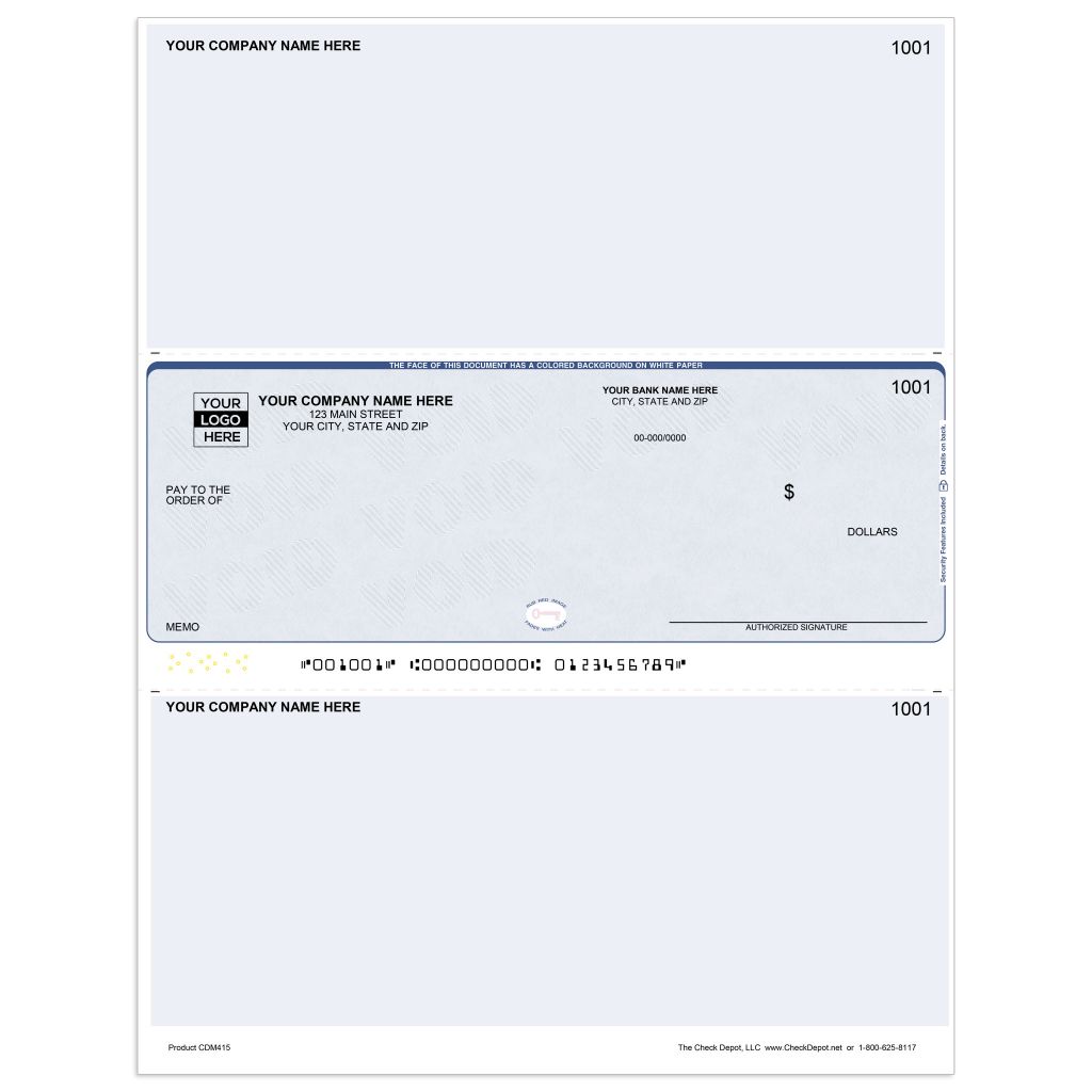 Odoo Voucher Checks | Middle-Format - Check Depot