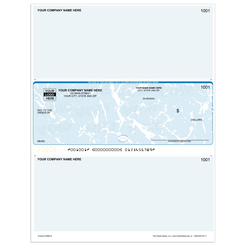 Odoo Voucher Checks | Middle-Format - Check Depot