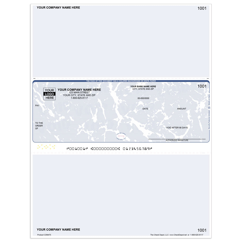 Sage One-Write Plus Comprehensive Multi-Purpose Checks, Middle Format - Check Depot