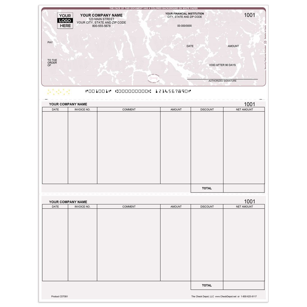 Sage 100 (MAS 90/200) Accounts Payable Checks, Top Format - Check Depot