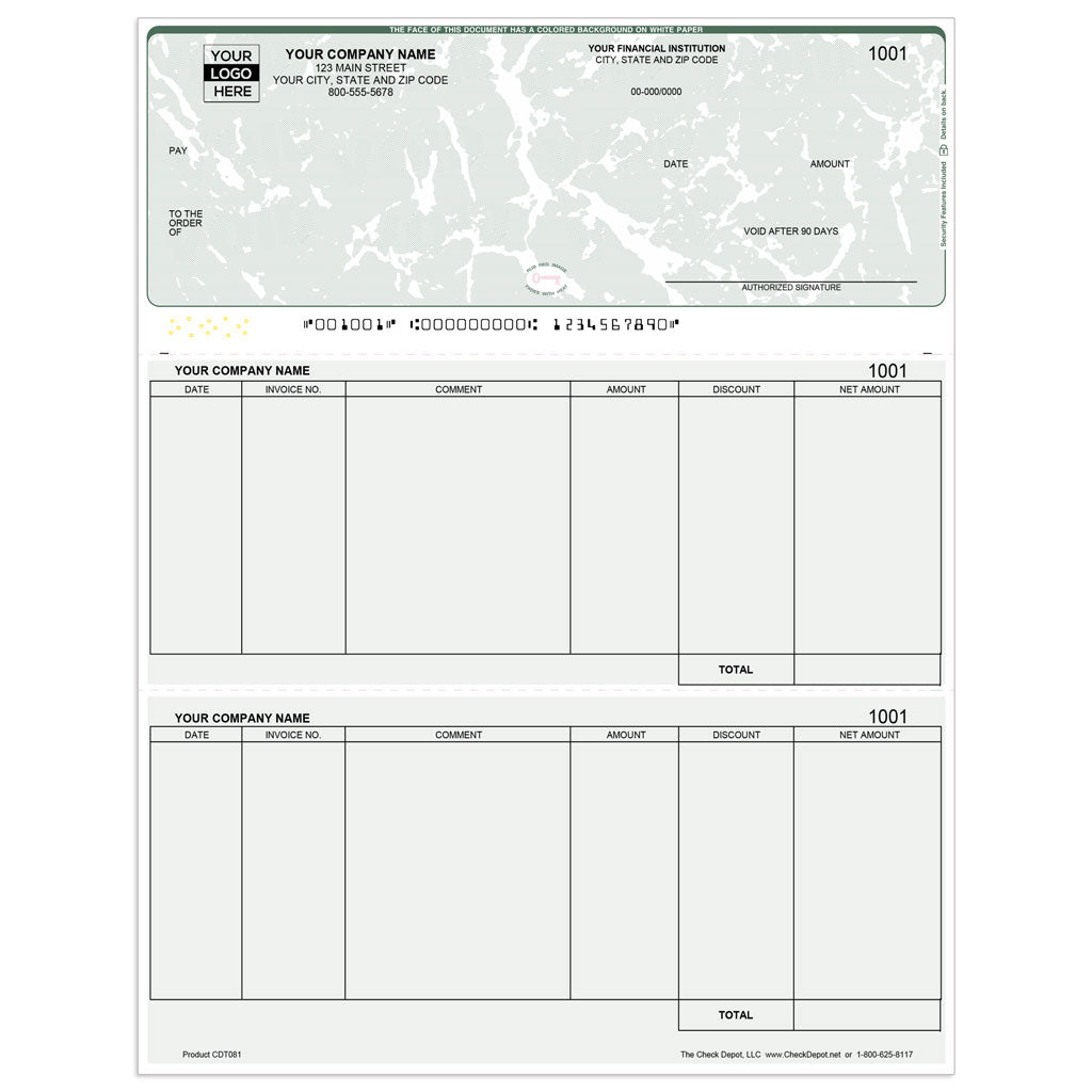 Sage 100 (MAS 90/200) Accounts Payable Checks, Top Format - Check Depot