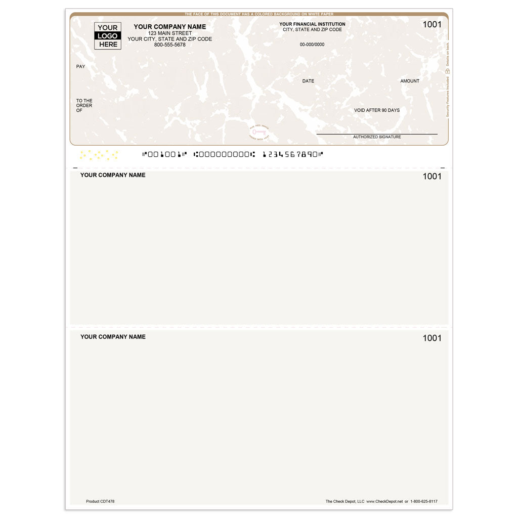 Sage HRMS SQL Multi-Purpose Checks, Top Format - Check Depot