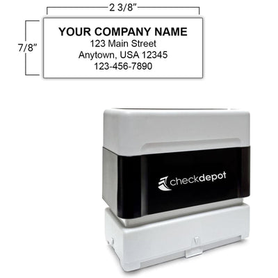 Name & Address Stamp — Self-Inking, Small - Check Depot