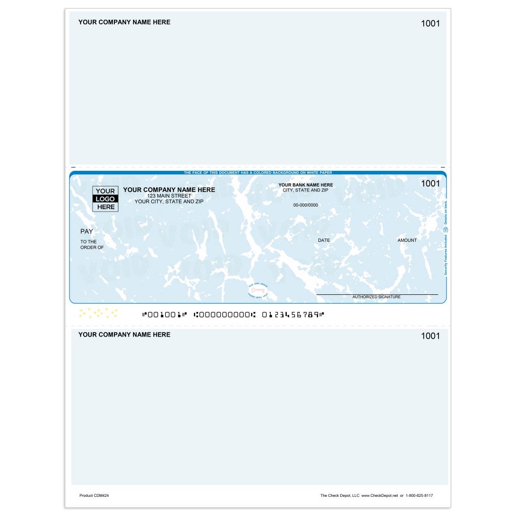 Laser Middle Multi-Purpose Computer Checks - CDM424 - Check Depot