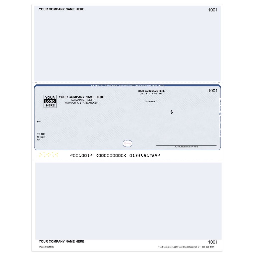 Laser Middle Multi-Purpose Computer Checks - CDM485 - Check Depot