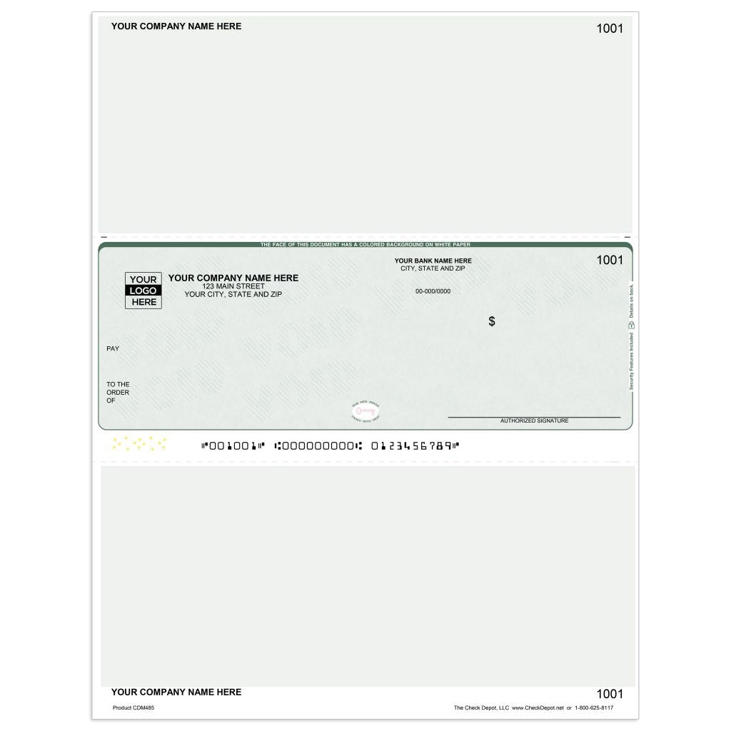 Laser Middle Multi-Purpose Computer Checks - CDM485 - Check Depot