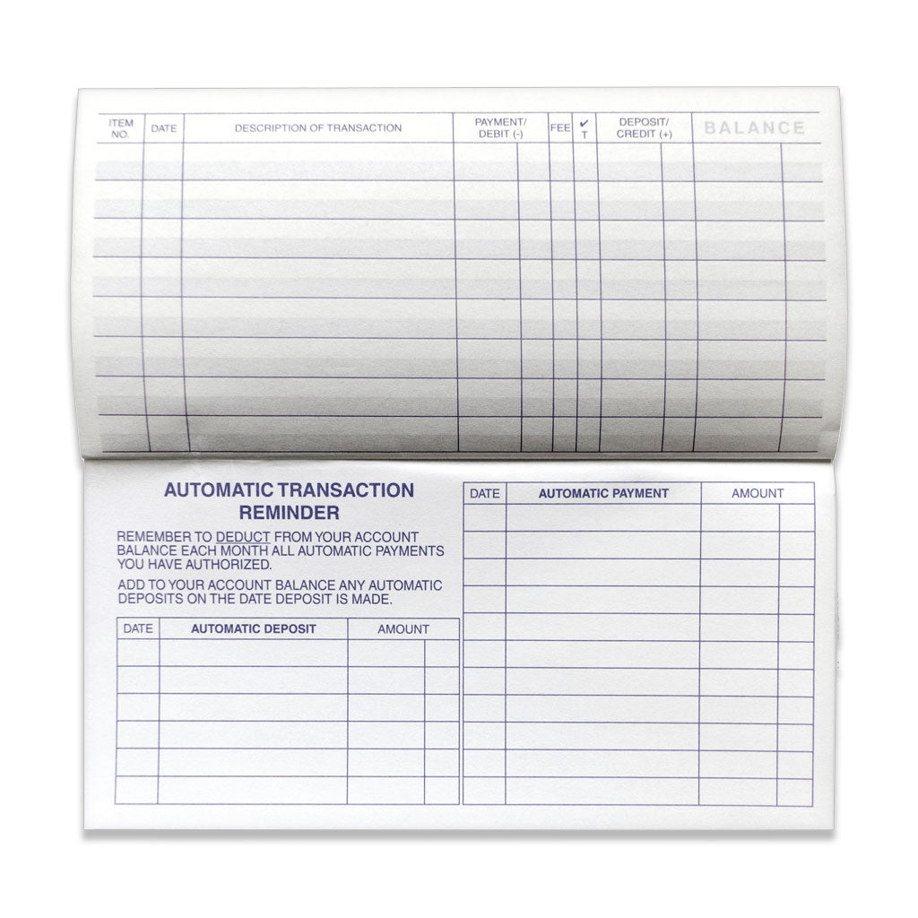 Personal Check Registers — 2 Pack - Check Depot