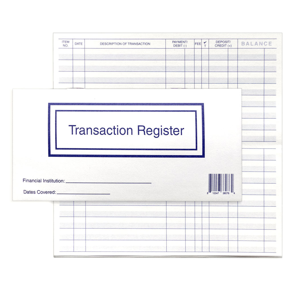 Personal Check Registers — 2 Pack - Check Depot