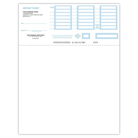 QuickBooks Deposit Slips (Printable) - Check Depot
