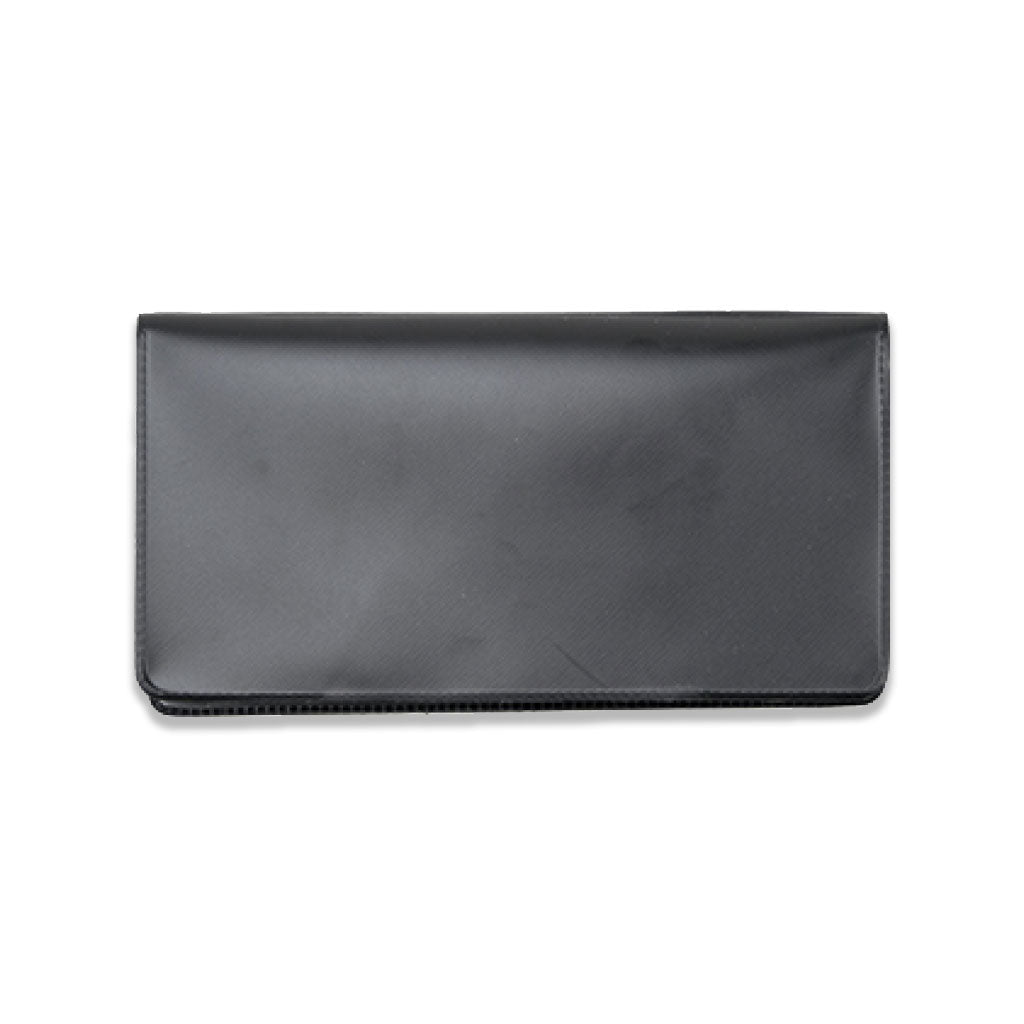 Black Vinyl Checkbook Cover - Check Depot