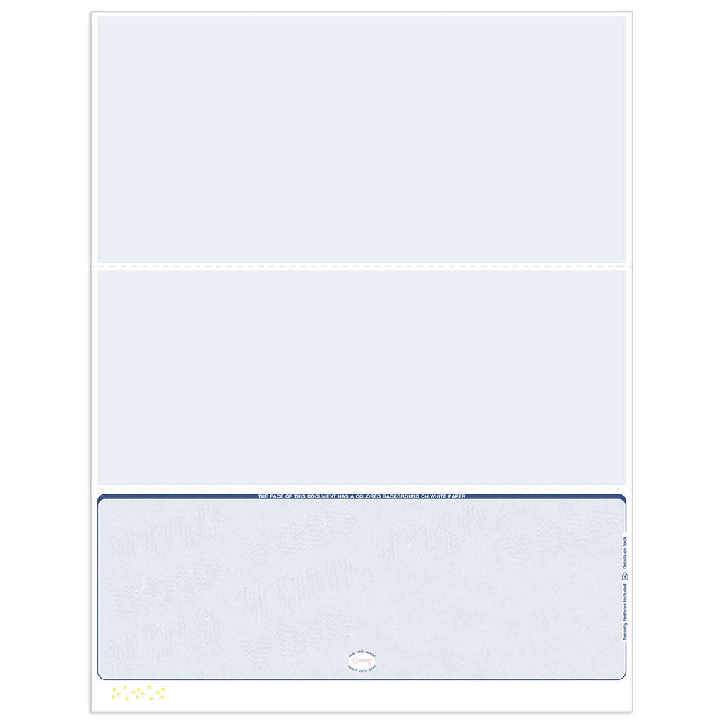 ADP Blank Payroll Checks | Bottom Format - Check Depot