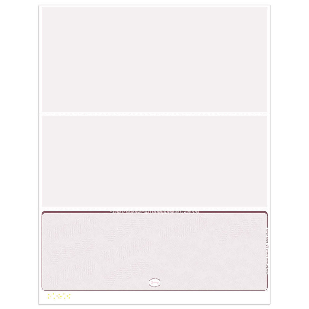 ADP Blank Payroll Checks | Bottom Format - Check Depot