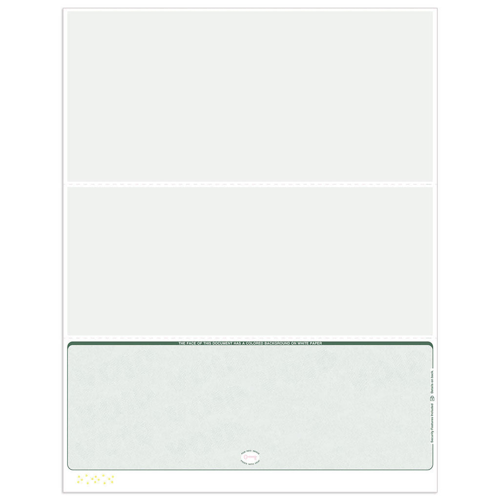 ADP Blank Payroll Checks | Bottom Format - Check Depot