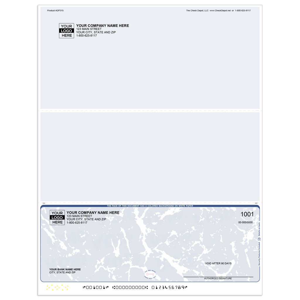 Sample Computer Checks Menu
