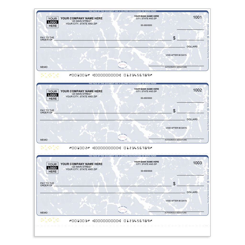 Quicken 3 Per-Page Checks with Lines - Check Depot