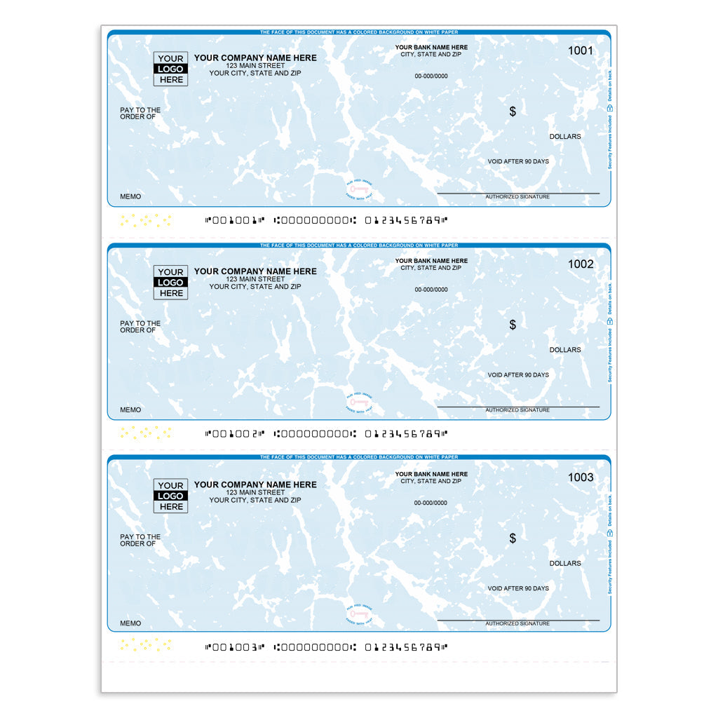 Line Check Prep NetSuite 3 Per-Page Checks with Lines - Check Depot