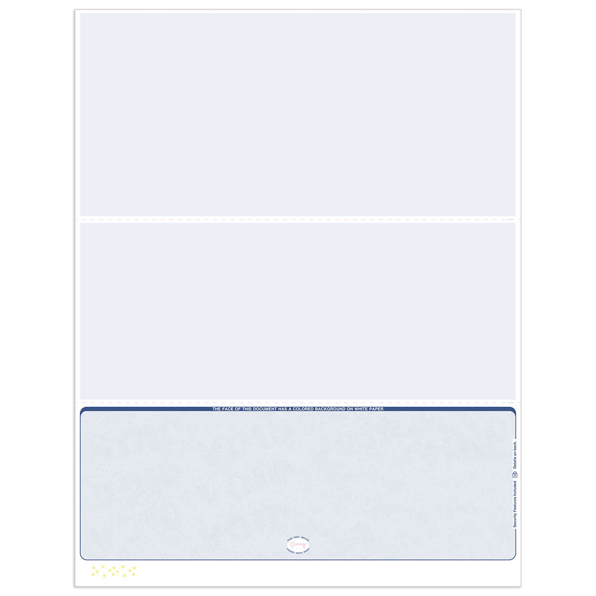 Gusto Blank Checks | Bottom Format - Check Depot