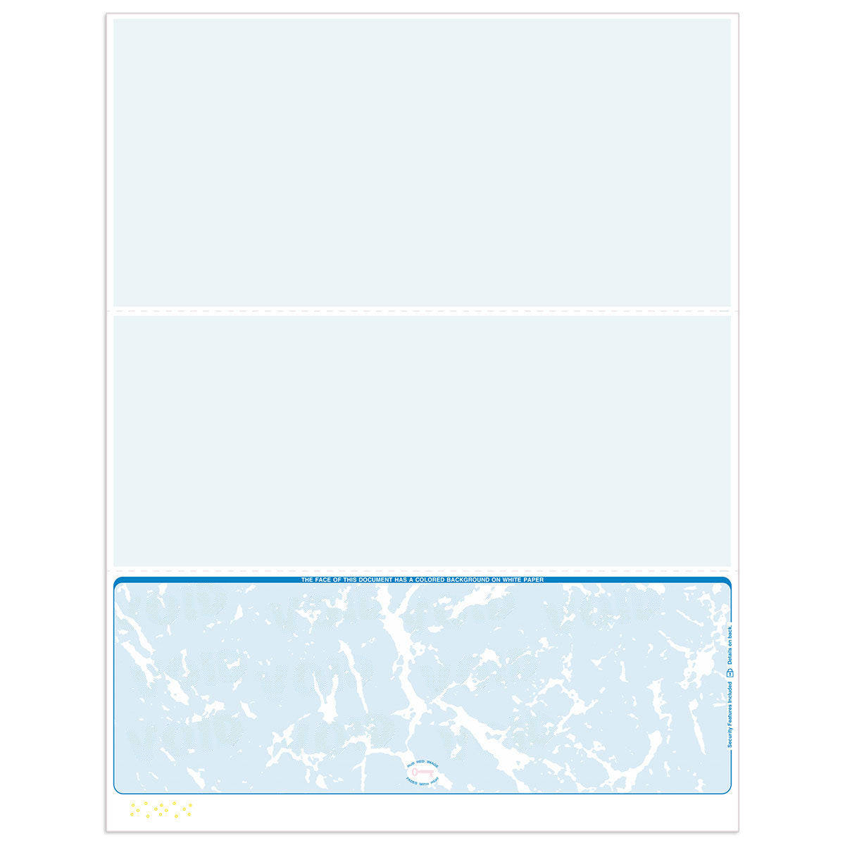 Gusto Blank Checks | Bottom Format - Check Depot