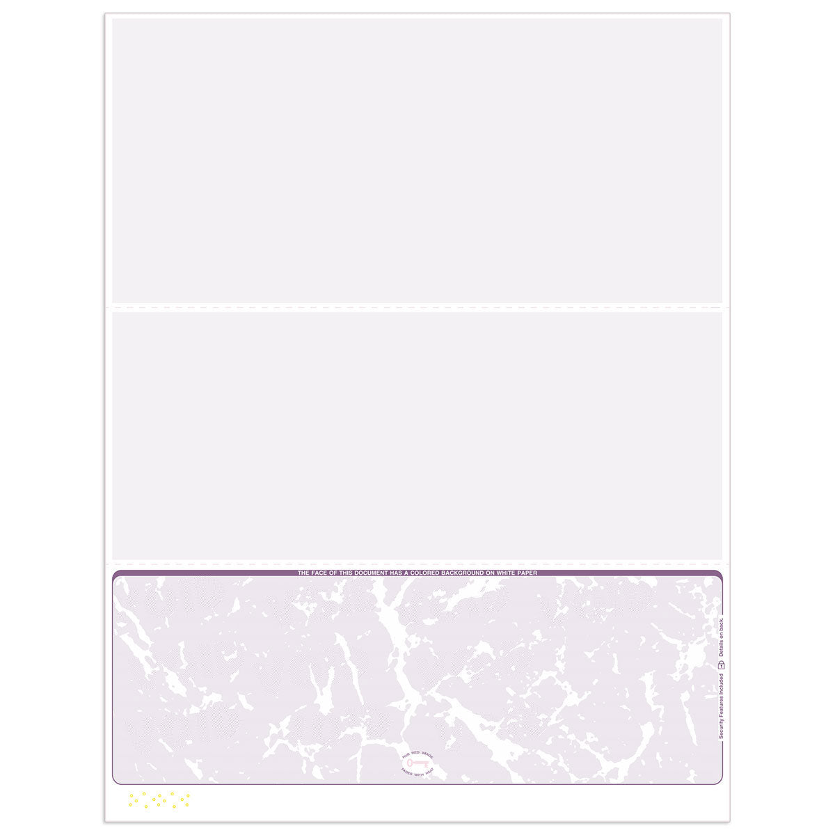 Gusto Blank Checks | Bottom Format - Check Depot