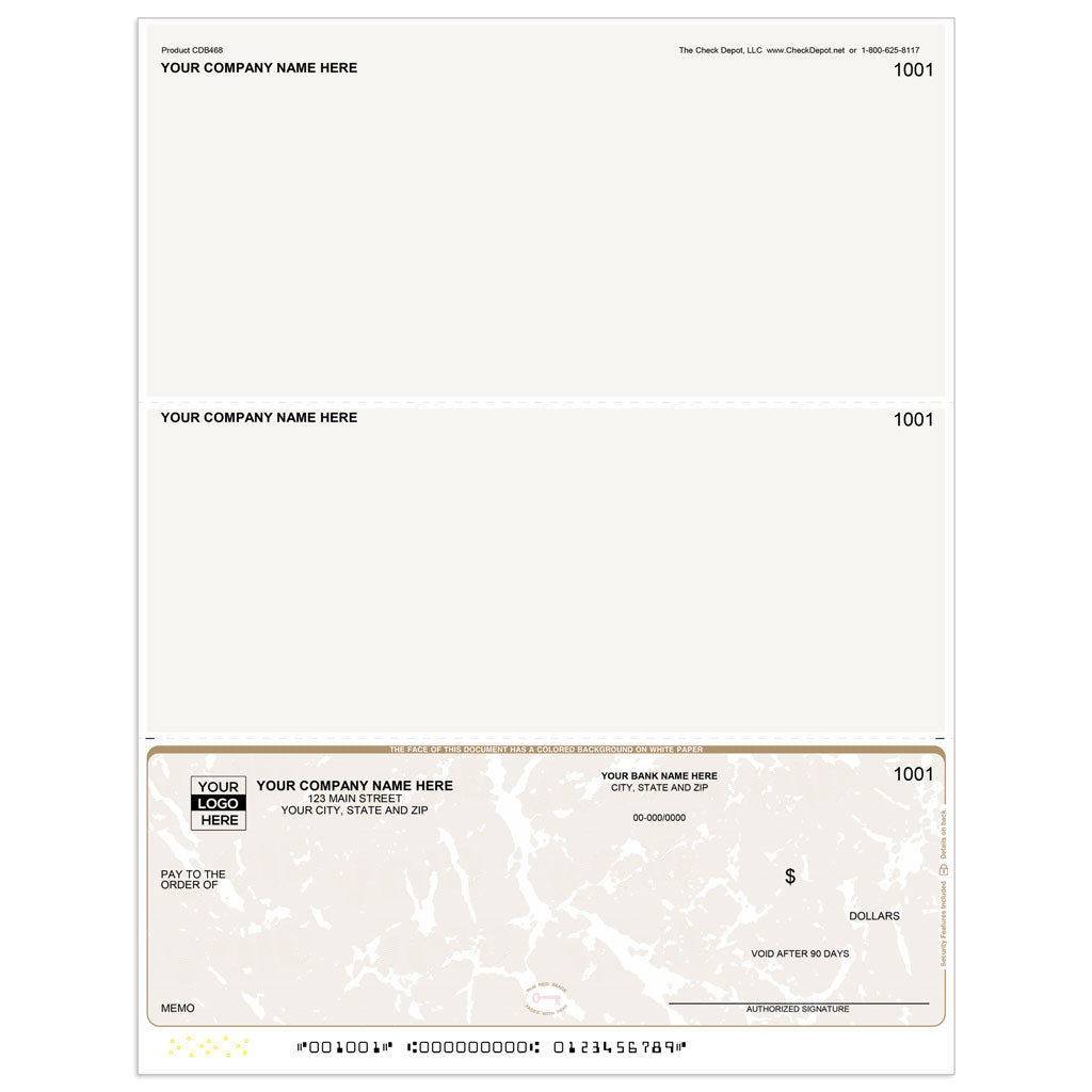 Check Print Format Menu