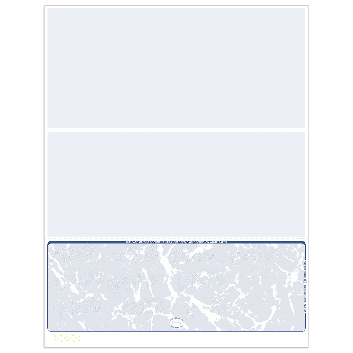 Blank Laser Check Paper | Bottom Format - Check Depot