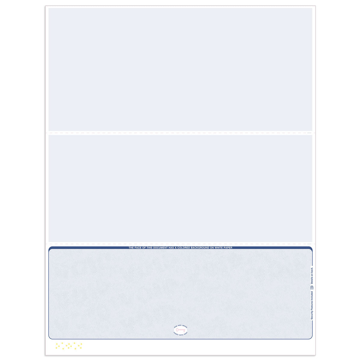 Blank Laser Check Paper | Bottom Format - Check Depot
