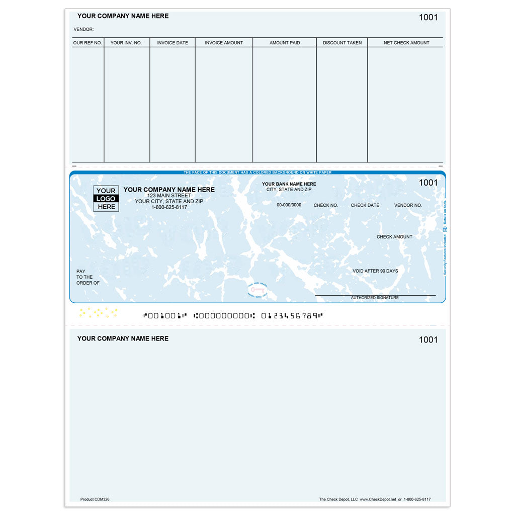 Sage 50 Legacy Accounts Payable Checks, Middle Format - Check Depot