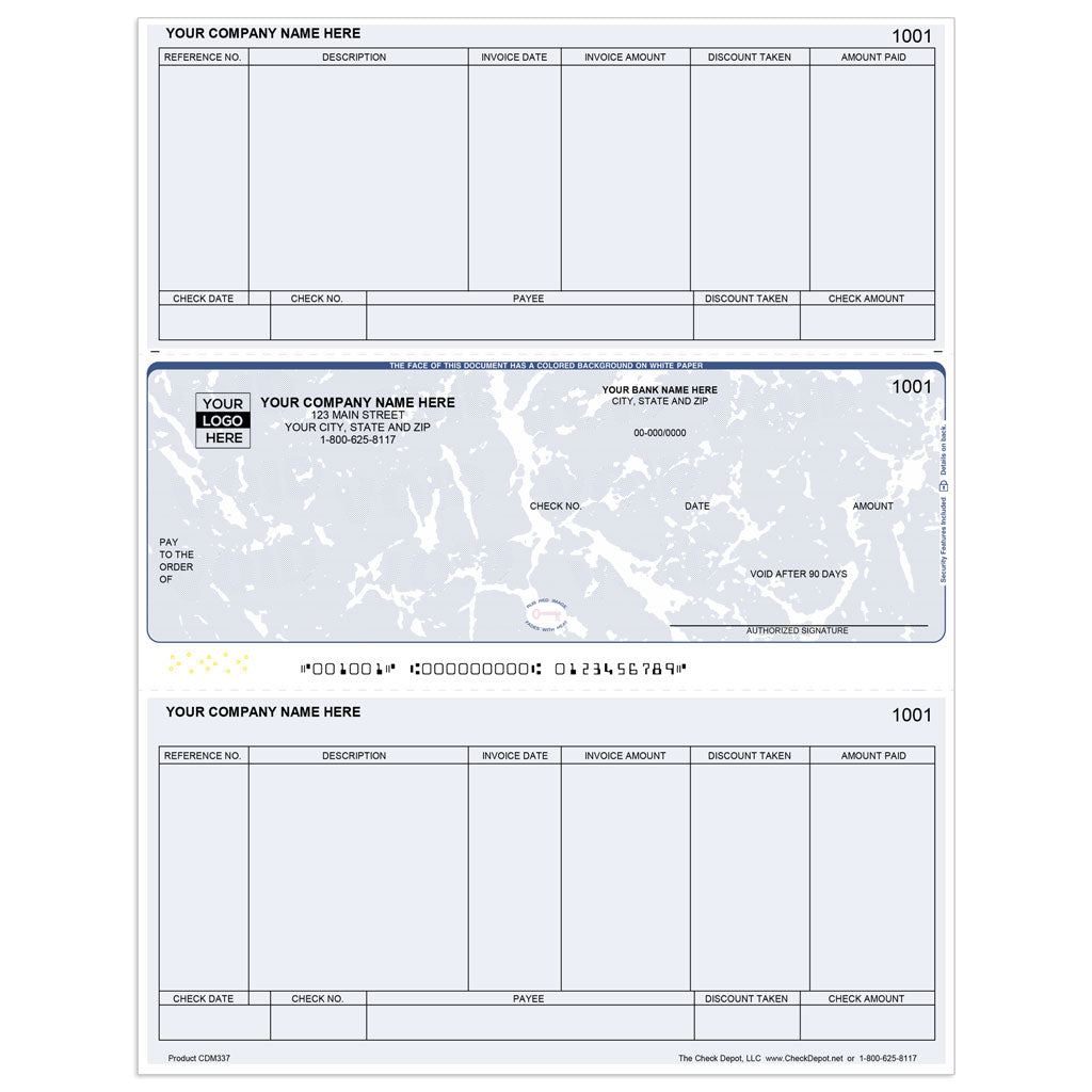 Sage 50 Early Windows Accounts Payable Checks, Middle Format - Check Depot