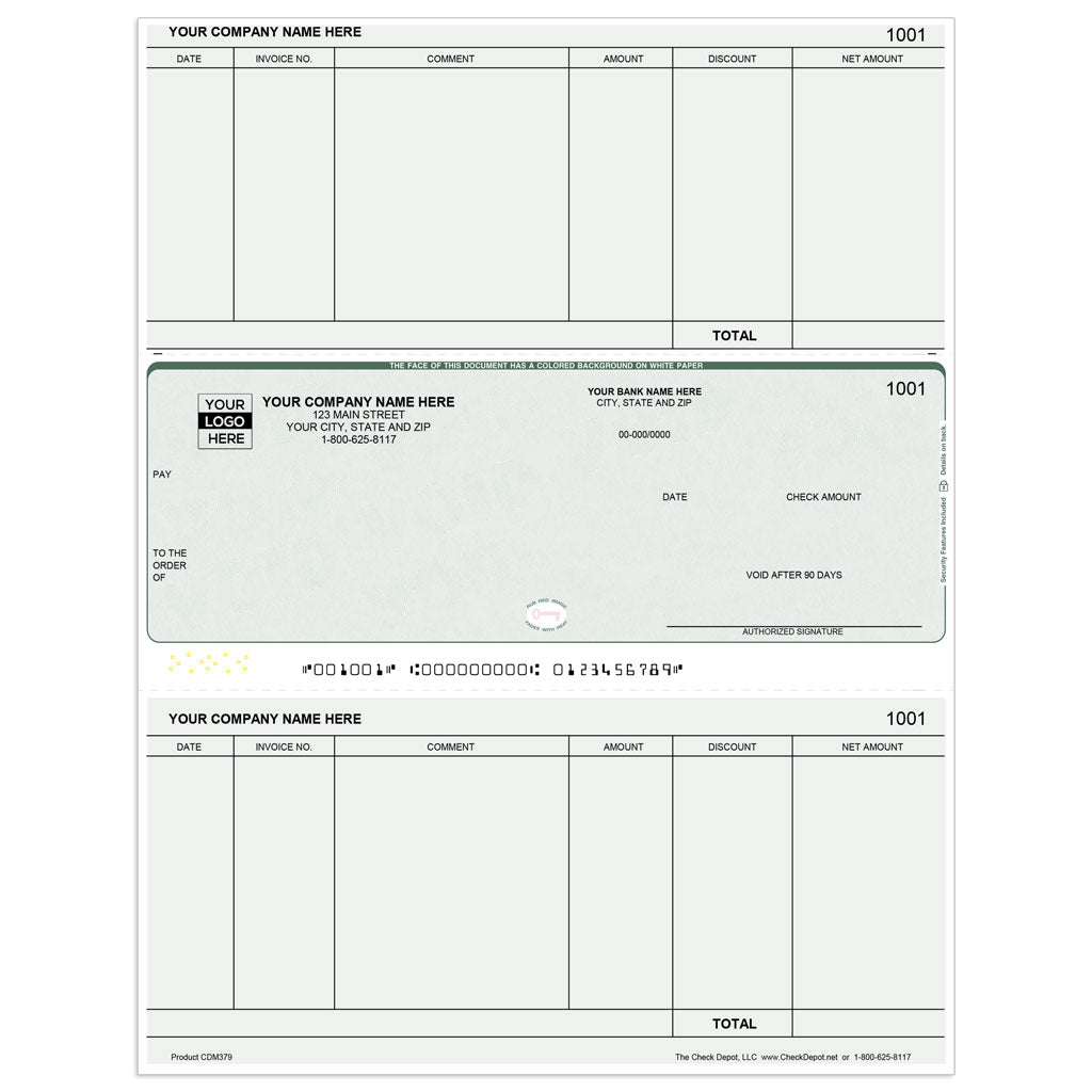 Sage 100 (MAS 90/200) A/P Checks, Middle Format - Check Depot