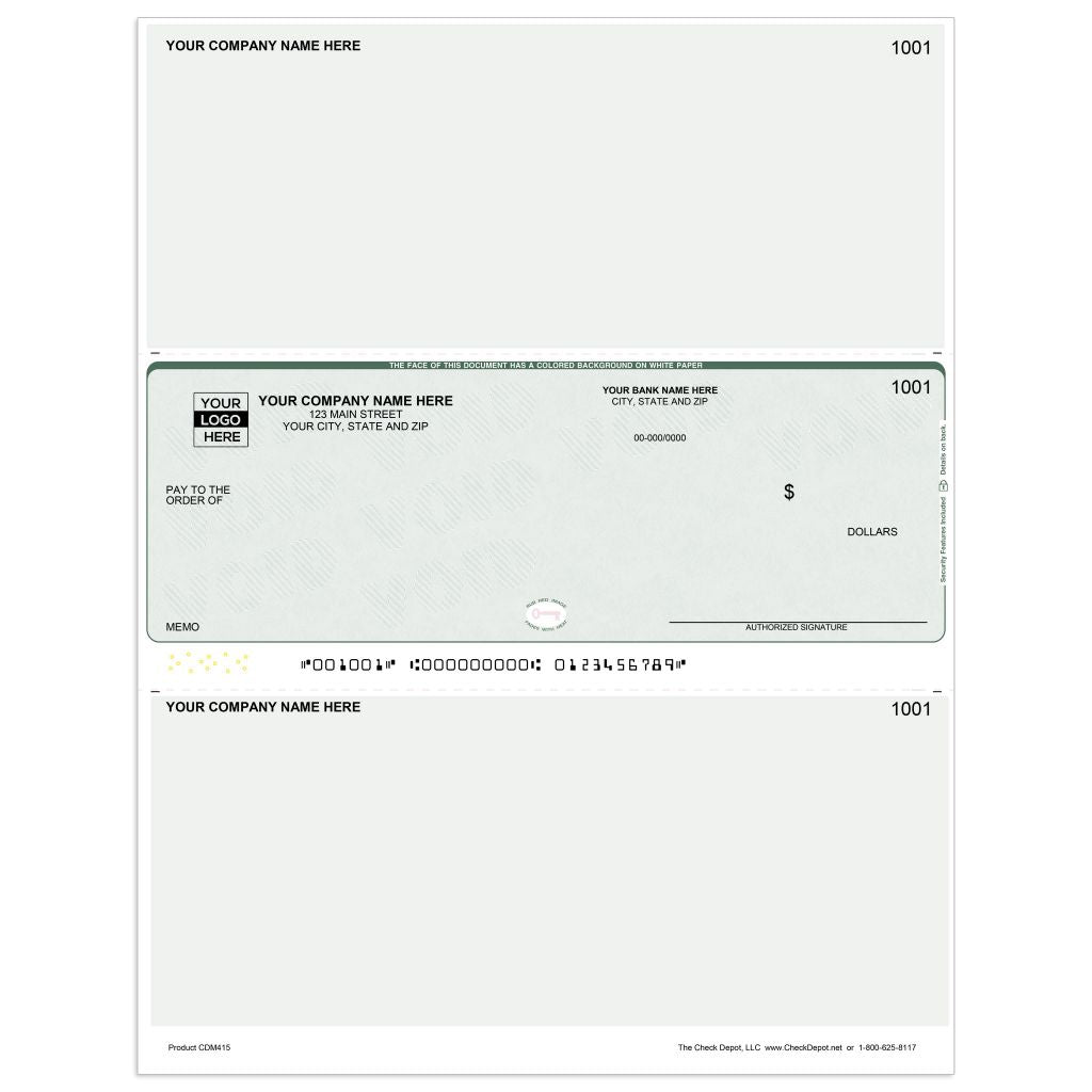 Odoo Voucher Checks | Middle-Format - Check Depot