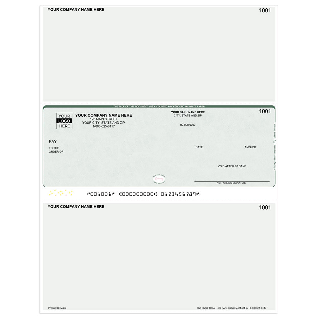 Sage One-Write Plus Classic Multi-Purpose Checks, Middle Format - Check Depot