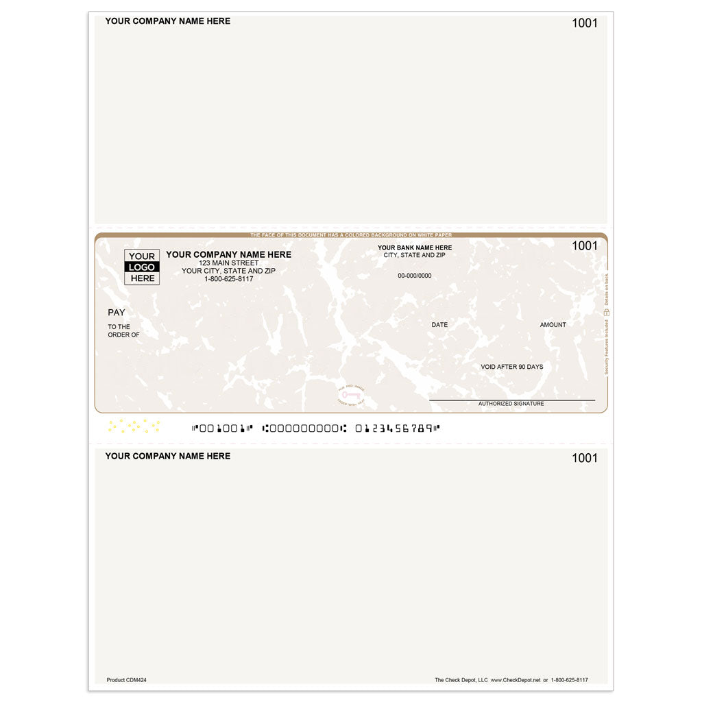 Sage One-Write Plus Classic Multi-Purpose Checks, Middle Format - Check Depot