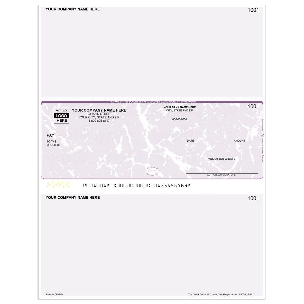 Sage One-Write Plus Classic Multi-Purpose Checks, Middle Format - Check Depot