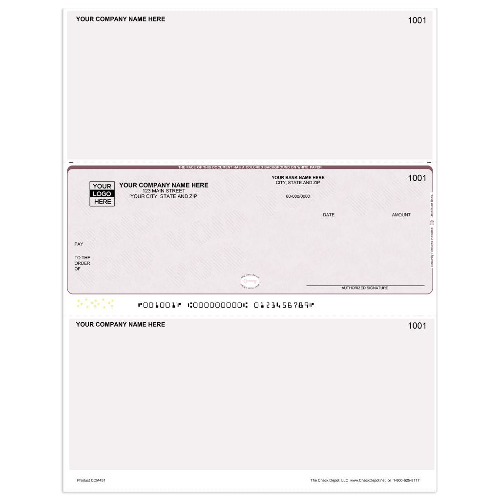 Accounting Seed Checks - Middle Format - Check Depot