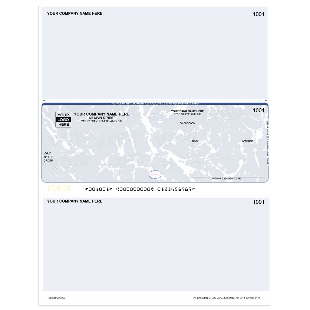 Microsoft Dynamics GP Multi-Purpose Check, Middle Format - Check Depot