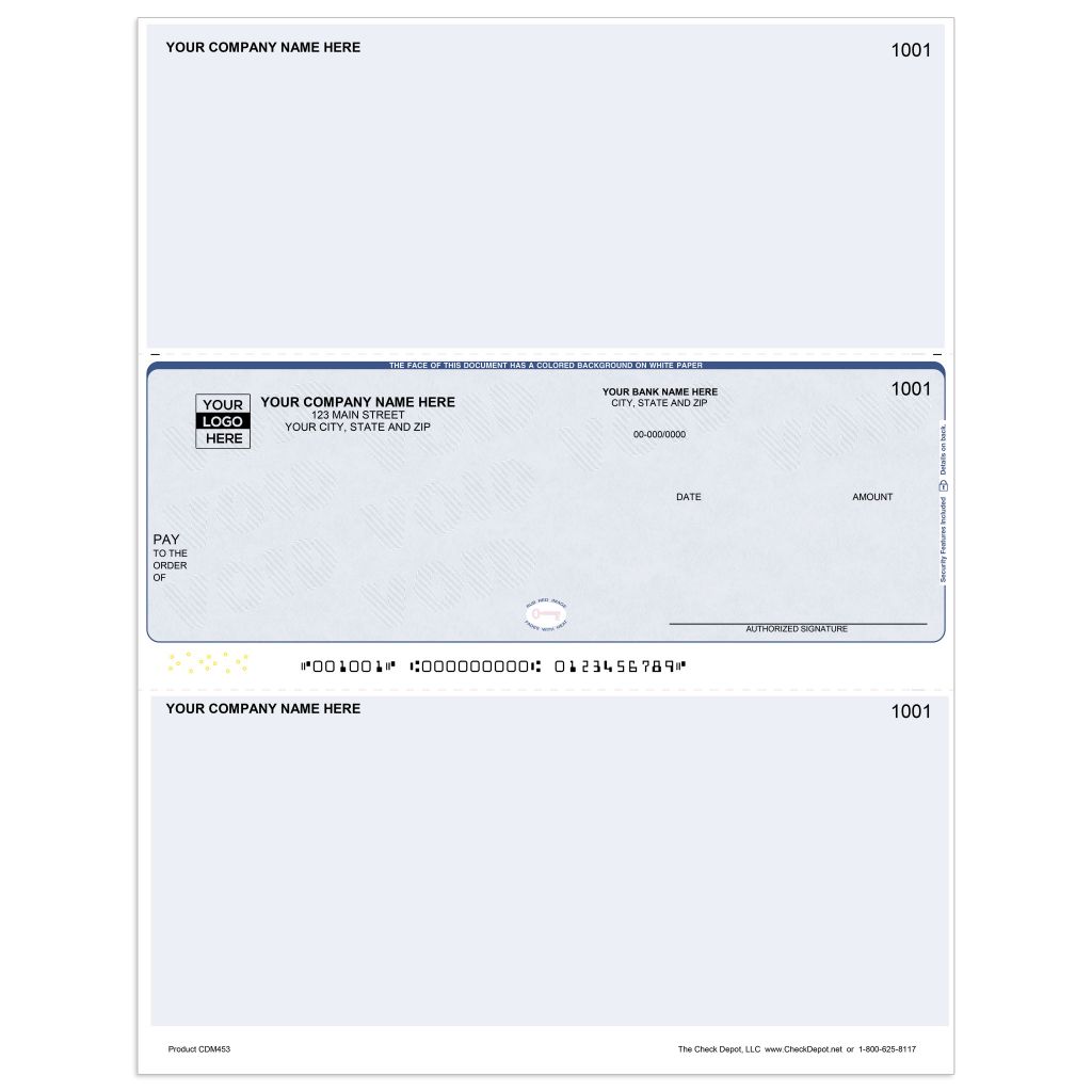 Microsoft Dynamics GP Multi-Purpose Check, Middle Format - Check Depot