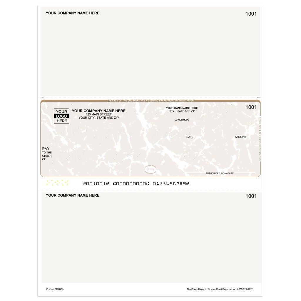 Microsoft Dynamics GP Multi-Purpose Check, Middle Format - Check Depot