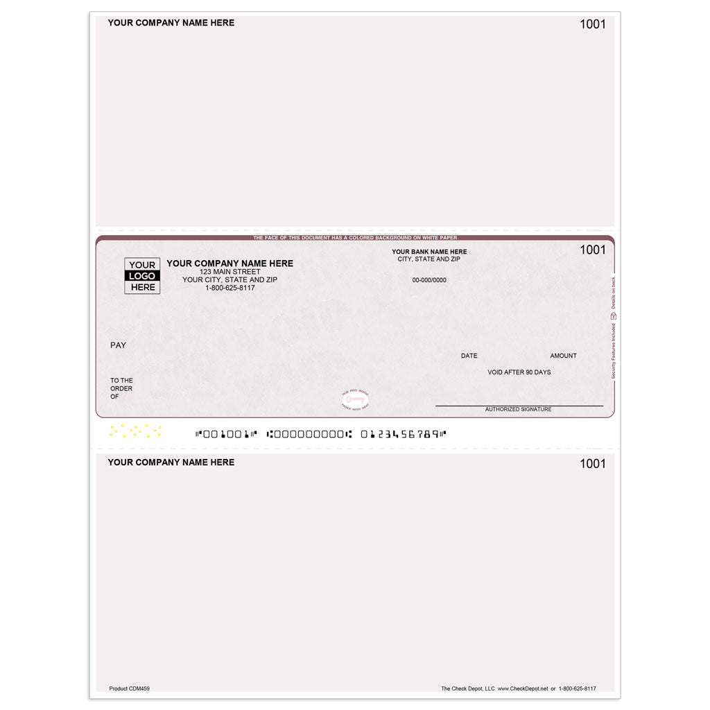 Sage 50 Classic Multi-Purpose Checks, Middle Format - Check Depot