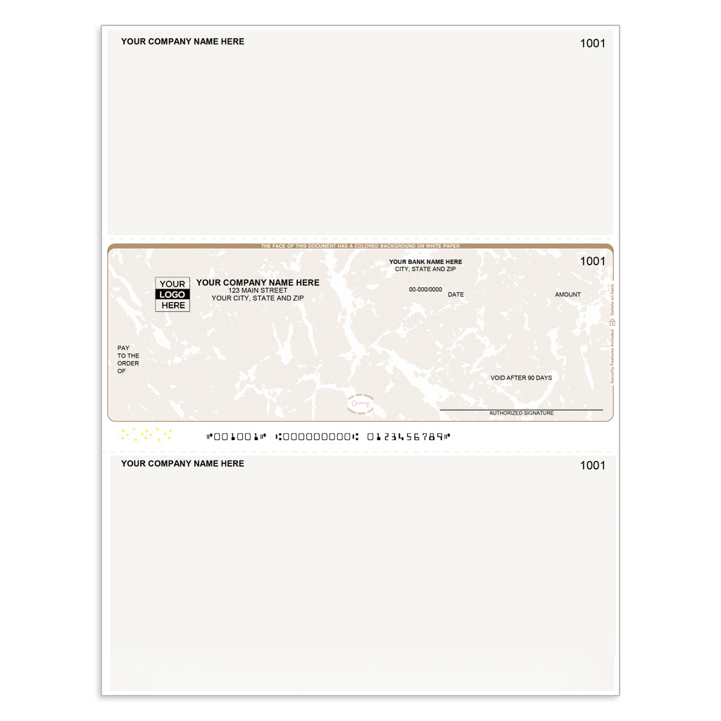 Microsoft Dynamics GP Versatile Multi-Purpose Checks, Middle - Check Depot
