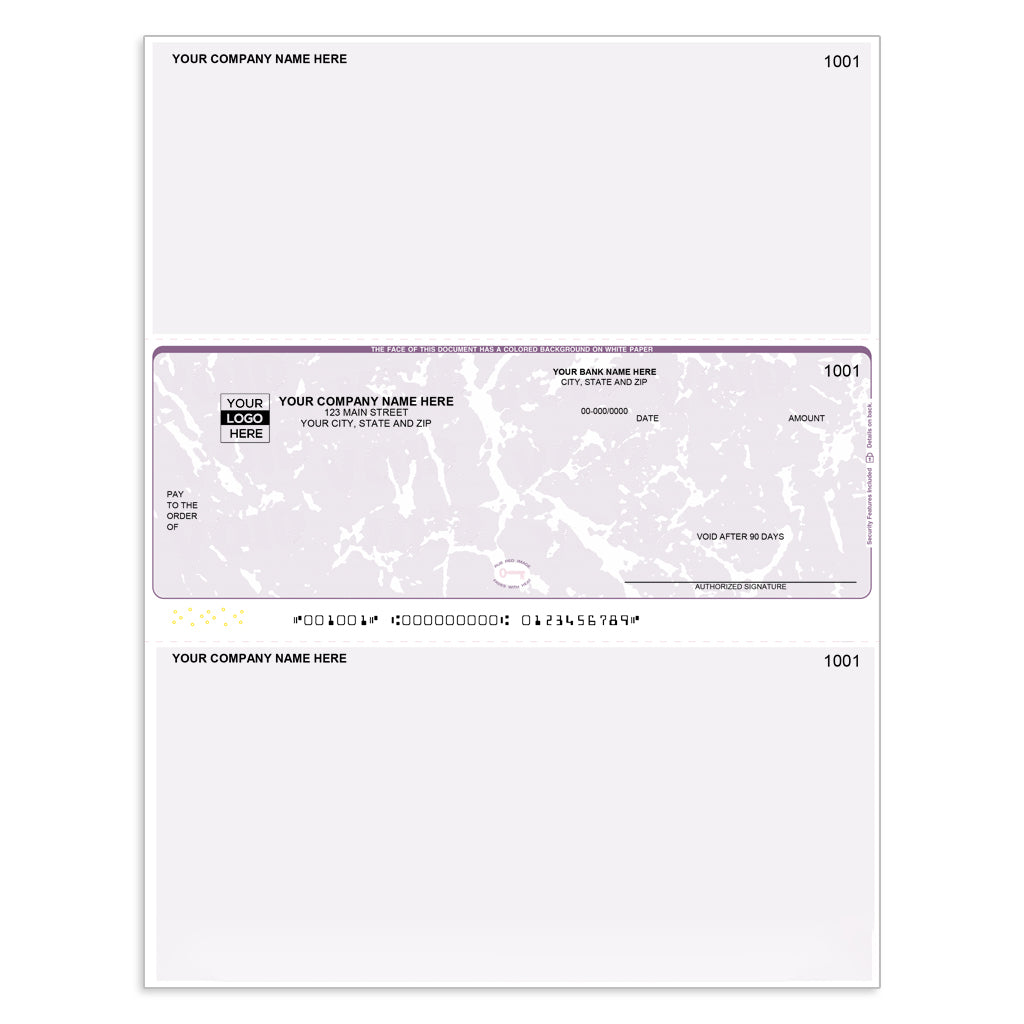 Microsoft Dynamics GP Versatile Multi-Purpose Checks, Middle - Check Depot