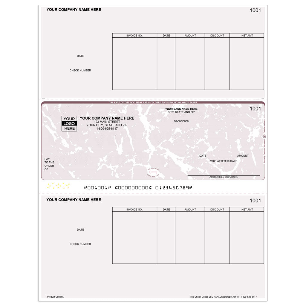Sage 50 Classic Accounts Payable Checks, Middle Format - Check Depot