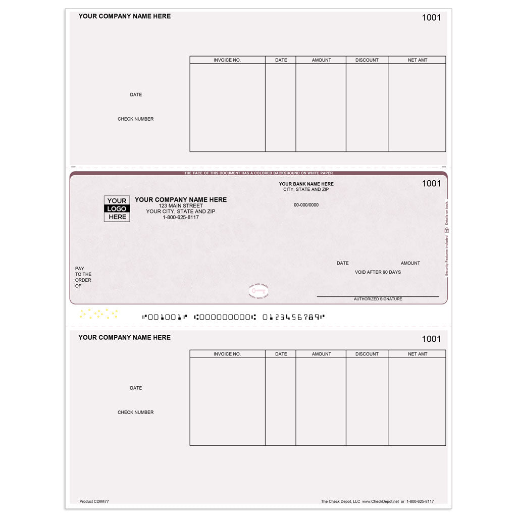 Sage 50 Classic Accounts Payable Checks, Middle Format - Check Depot