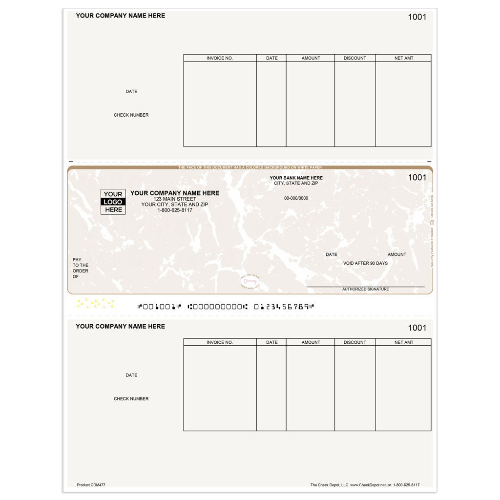 Sage 50 Classic Accounts Payable Checks, Middle Format - Check Depot