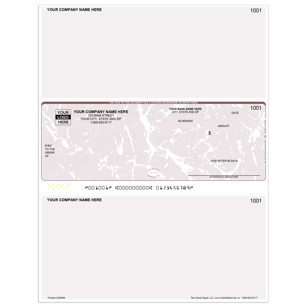 Sage Multi-Suite Compatible Multi-Purpose Checks, Middle Format - Check Depot