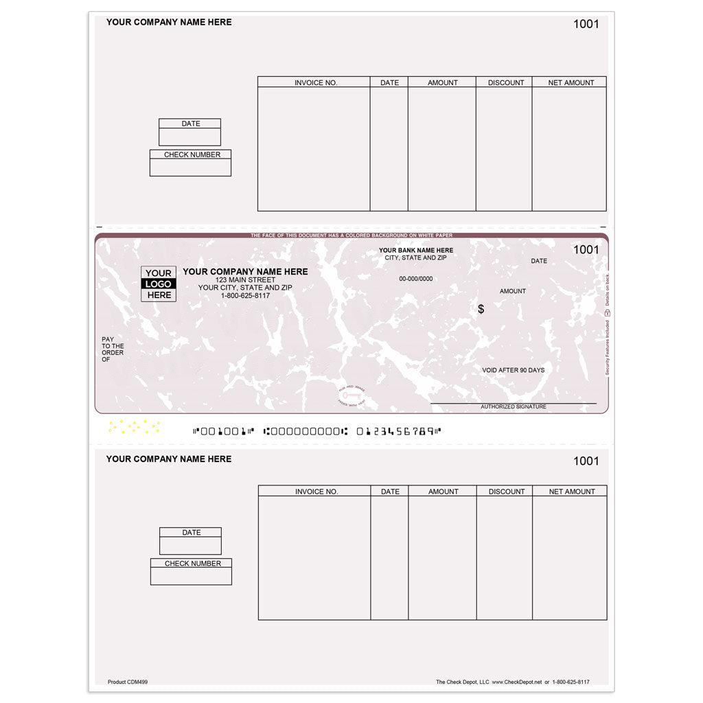 Sage 50 Classic 12-13 Accounts Payable Checks, Middle Format - Check Depot