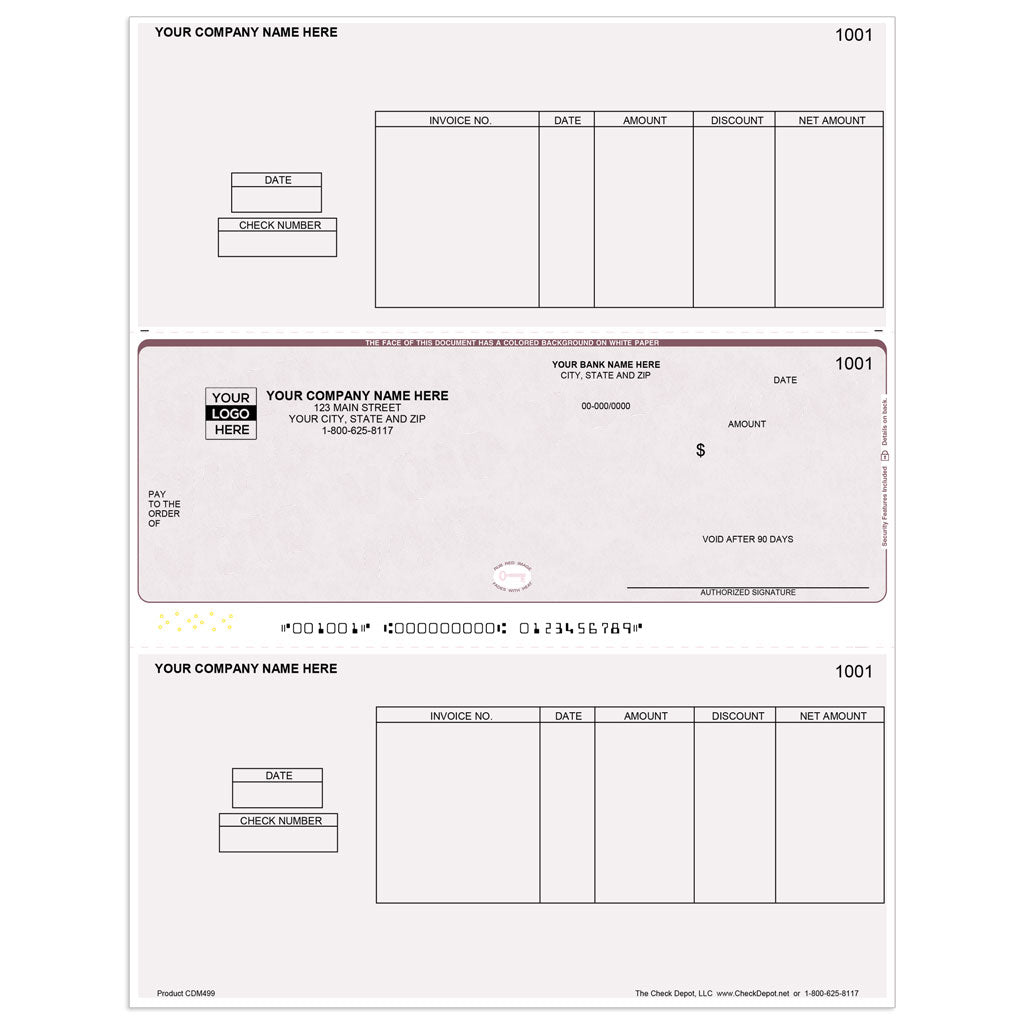 Sage 50 Classic 12-13 Accounts Payable Checks, Middle Format - Check Depot